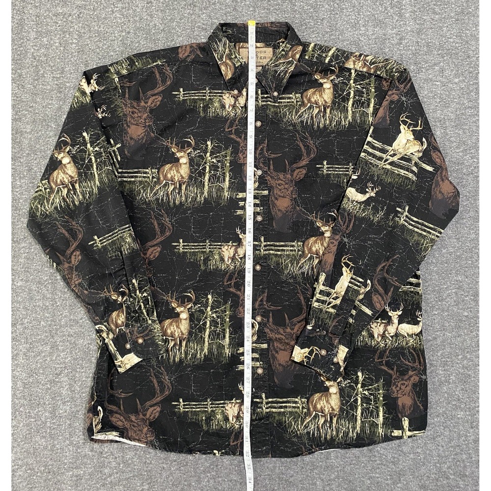 Woods and Water Outfitters Long Sleeve Mens Button Down Shirt Size XL - Picture 3 of 8